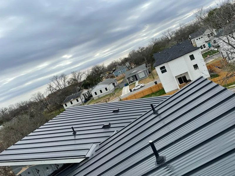 Standing seam metal roof panels with vents for Skylight Repair in Saco